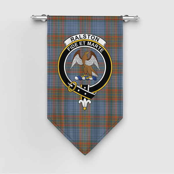 Ralston UK Weathered Clan Badge Tartan Gonfalon