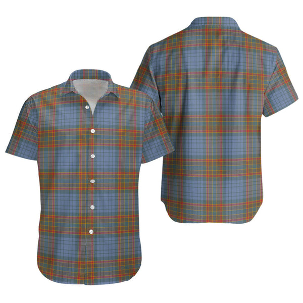 Ralston UK Weathered Clan Badge Tartan Short Sleeve Shirt