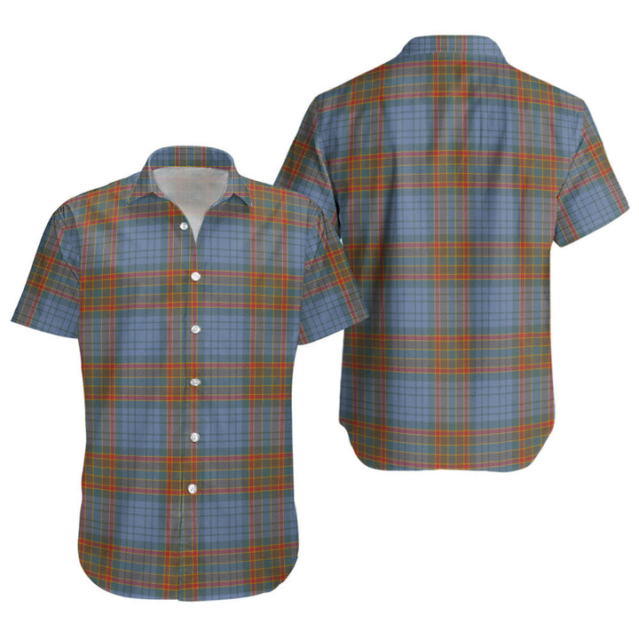 Ralston UK Weathered Clan Badge Tartan Short Sleeve Shirt