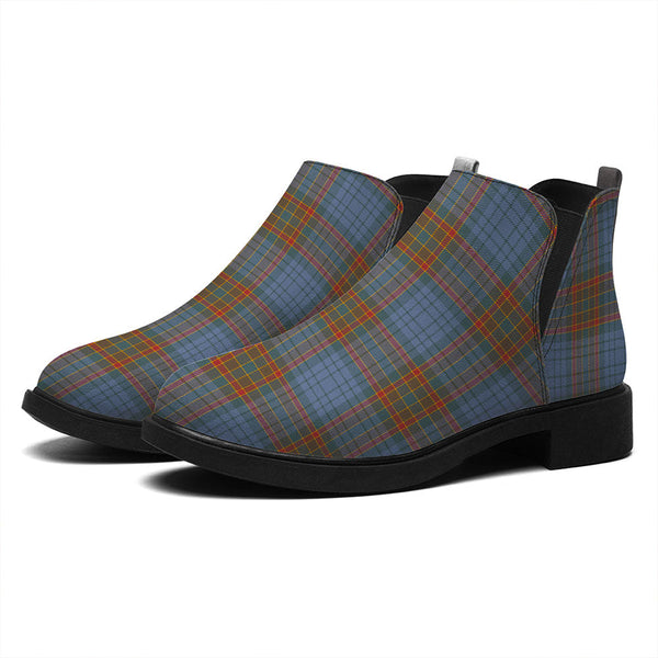 Ralston UK Weathered Tartan Flat Ankle Boots
