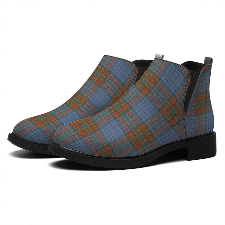 Ralston UK Weathered Tartan Flat Ankle Boots