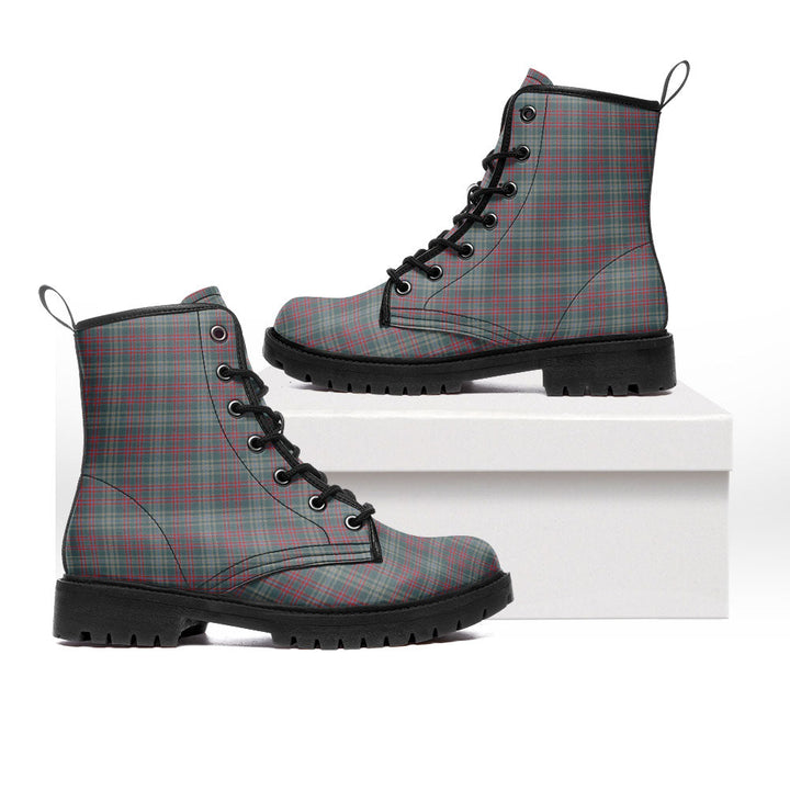 Ralston US Weathered Clan Badge Tartan Leather Boots