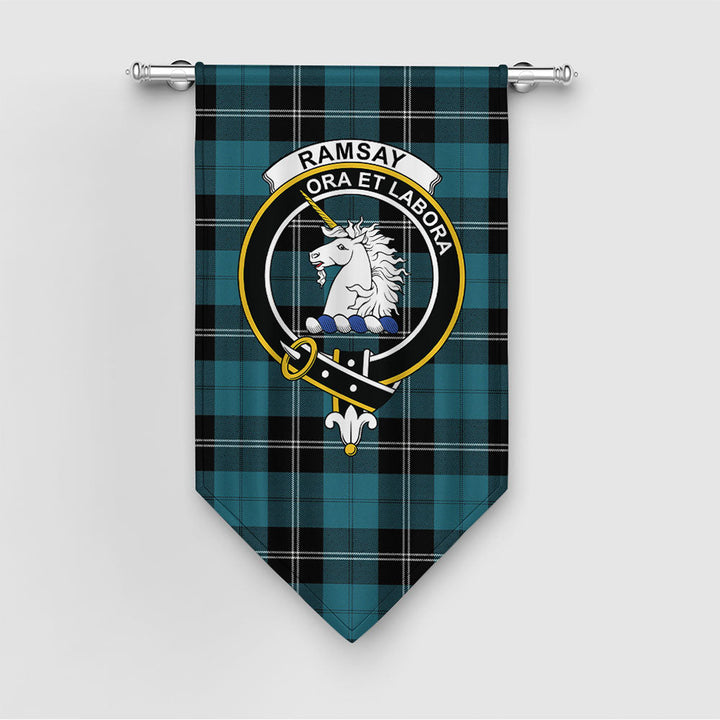 Ramsay Blue Ancient Clan Badge Tartan Gonfalon