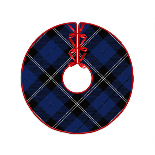 Ramsay Blue Modern Clan Badge Tartan Christmas Tree Skirt