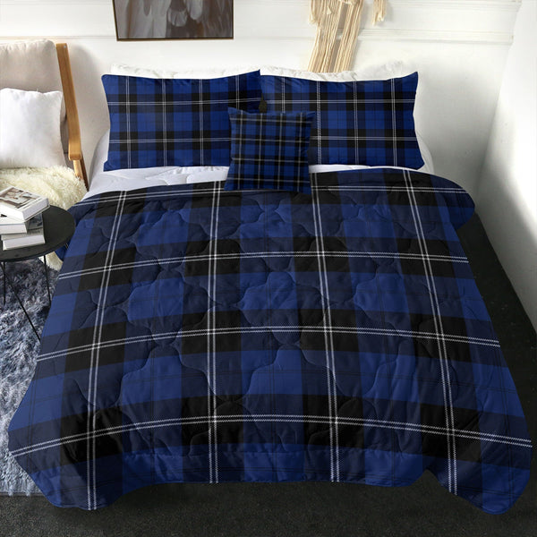 Ramsay Blue Modern Clan Badge Tartan Comforter