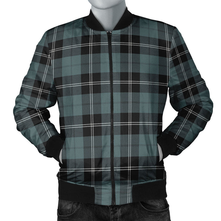 Ramsay Blue Weathered Clan Badge Tartan Bomber Jacket