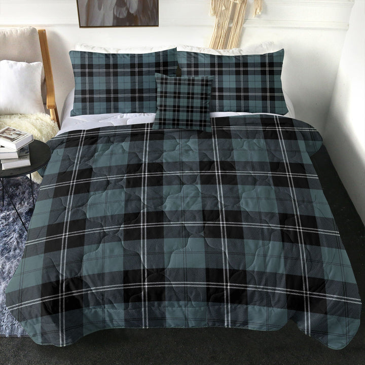 Ramsay Blue Weathered Clan Badge Tartan Comforter