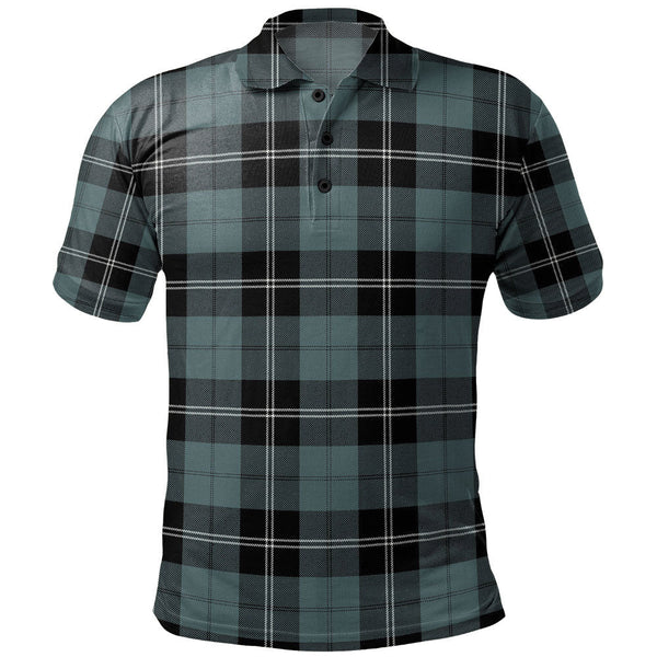 Ramsay Blue Weathered Clan Badge Tartan Polo Shirt