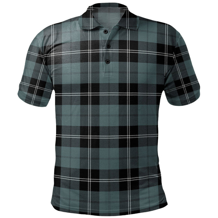 Ramsay Blue Weathered Clan Badge Tartan Polo Shirt