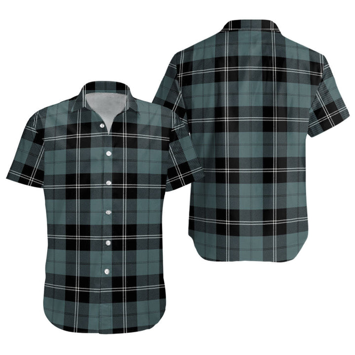 Ramsay Blue Weathered Clan Badge Tartan Short Sleeve Shirt