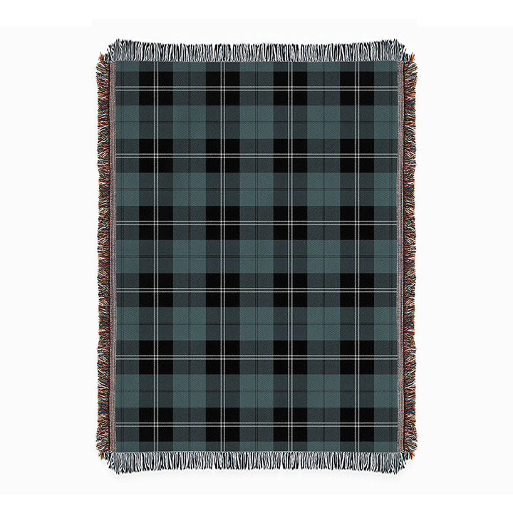 Ramsay Blue Weathered Clan Badge Tartan Woven Blanket