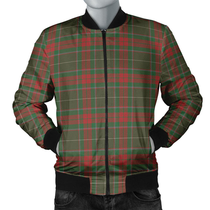 Ramsay Green Ancient Clan Badge Tartan Bomber Jacket