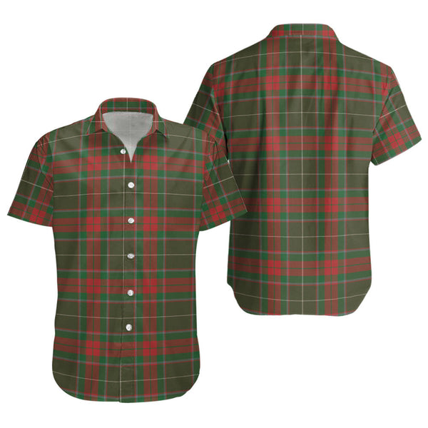 Ramsay Green Ancient Clan Badge Tartan Short Sleeve Shirt