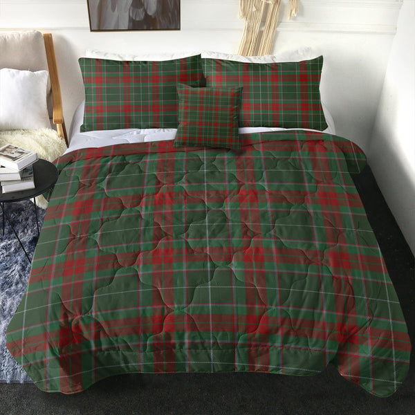 Ramsay Green Modern Clan Badge Tartan Comforter