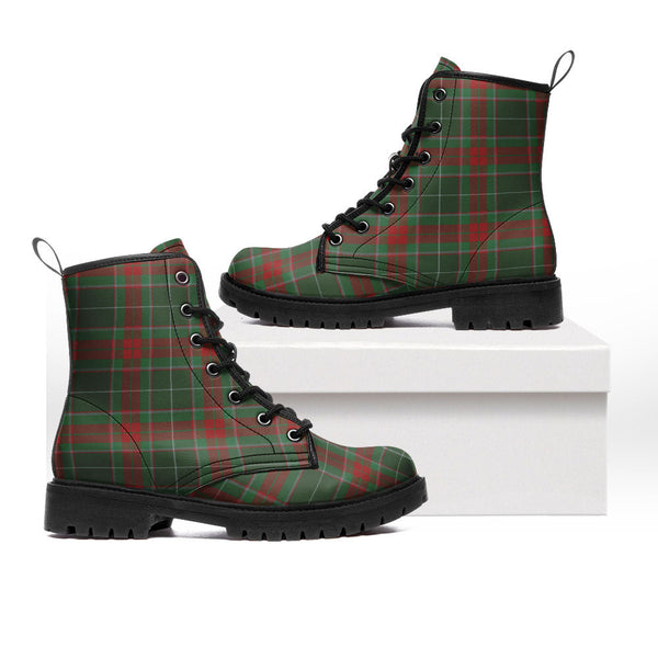 Ramsay Green Modern Clan Badge Tartan Leather Boots