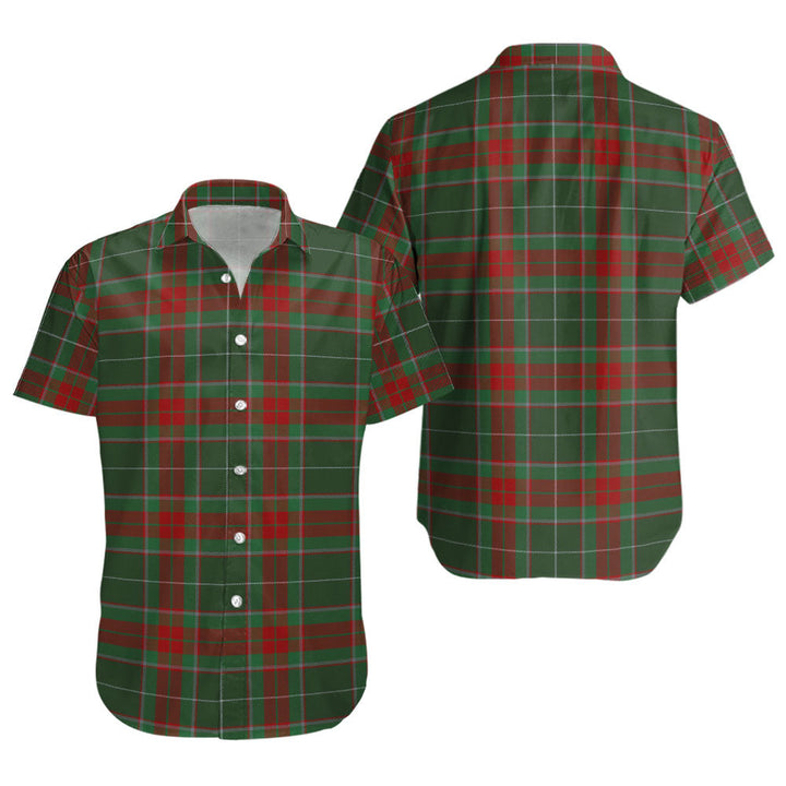 Ramsay Green Modern Clan Badge Tartan Short Sleeve Shirt