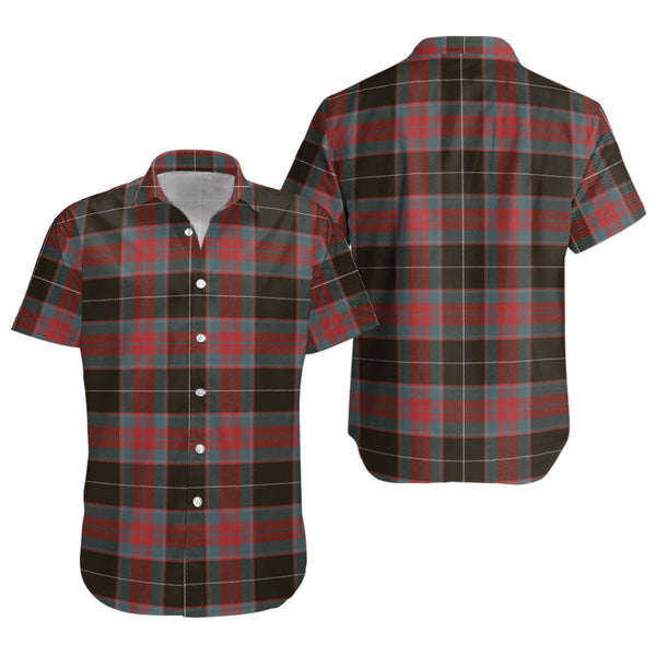 Ramsay Green Weathered Clan Badge Tartan Short Sleeve Shirt