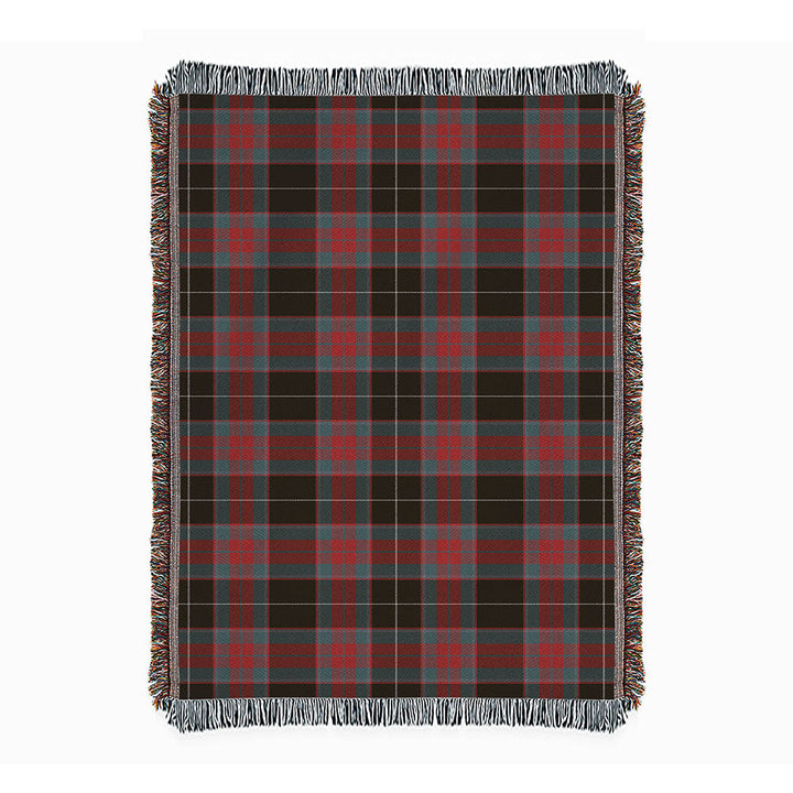 Ramsay Green Weathered Clan Badge Tartan Woven Blanket