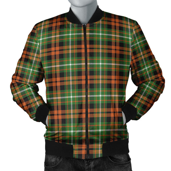 Ramsay Orange Ancient Clan Badge Tartan Bomber Jacket