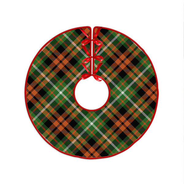 Ramsay Orange Ancient Clan Badge Tartan Christmas Tree Skirt