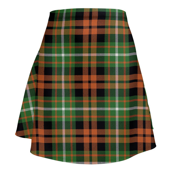 Ramsay Orange Ancient Clan Badge Tartan Flared Skirt