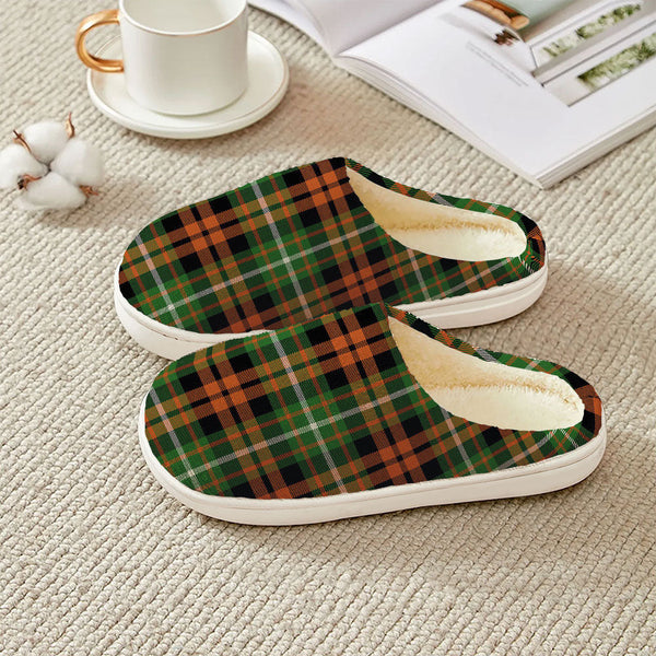 Ramsay Orange Ancient Clan Badge Tartan Plush Slipper