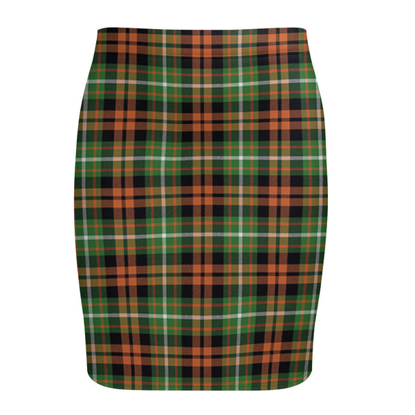 Ramsay Orange Ancient Tartan Fitted Skirt