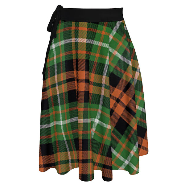 Ramsay Orange Ancient Tartan Wrap Skirt
