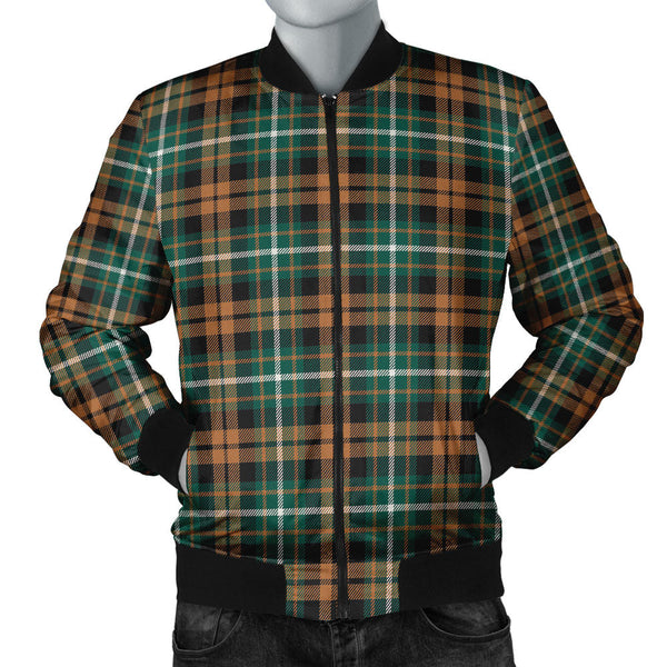 Ramsay Orange Modern Clan Badge Tartan Bomber Jacket