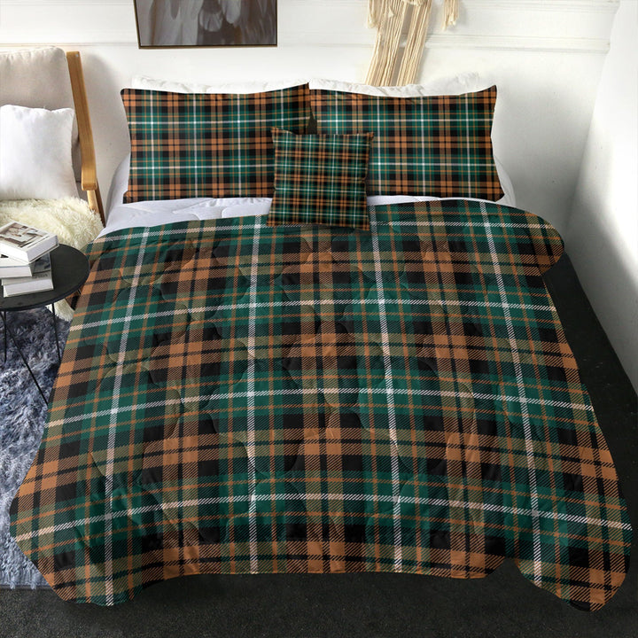 Ramsay Orange Modern Clan Badge Tartan Comforter