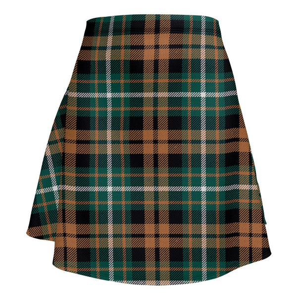 Ramsay Orange Modern Clan Badge Tartan Flared Skirt