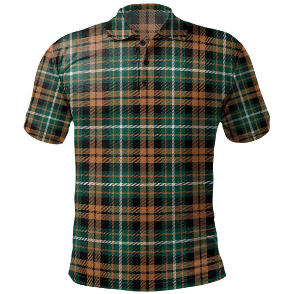 Ramsay Orange Modern Clan Badge Tartan Polo Shirt