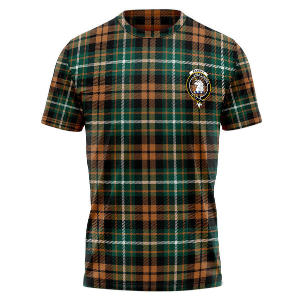 Ramsay Orange Modern Clan Badge Tartan T-Shirt