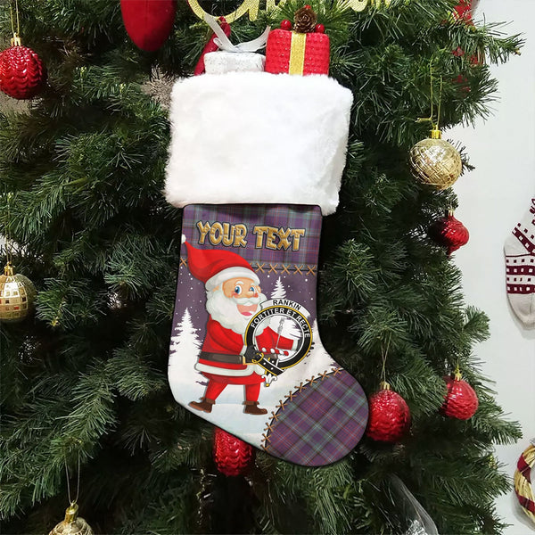 Rankin Weathered Clan Badge Tartan Christmas Stocking Holiday Blessings Merry Christmas Joy