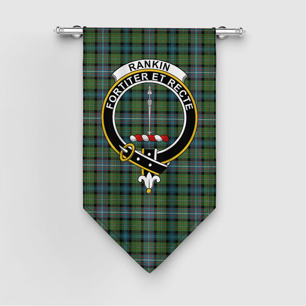 Rankin (Dalgliesh) Ancient Clan Badge Tartan Gonfalon