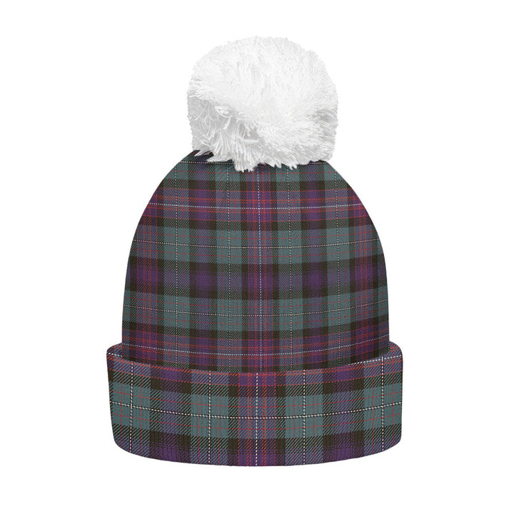 Rankin (Dalgliesh) Weathered Clan Badge Tartan Bobble Beanie Hat