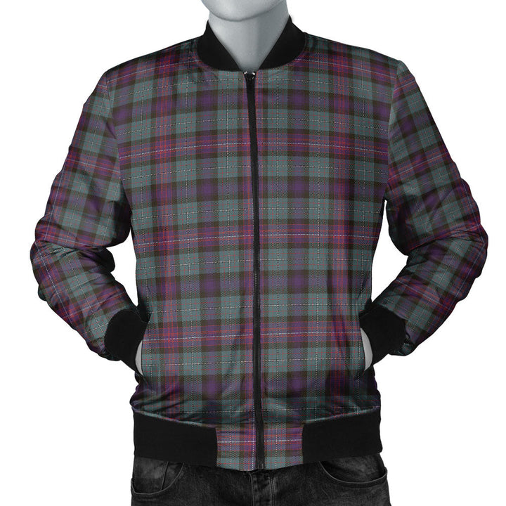 Rankin (Dalgliesh) Weathered Clan Badge Tartan Bomber Jacket