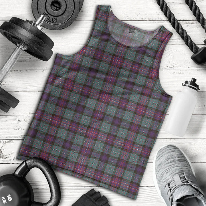Rankin (Dalgliesh) Weathered Clan Badge Tartan Men Tank Top