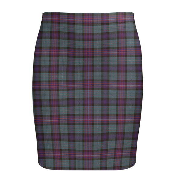 Rankin (Dalgliesh) Weathered Tartan Fitted Skirt