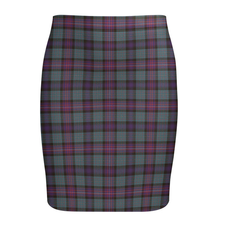 Rankin (Dalgliesh) Weathered Tartan Fitted Skirt