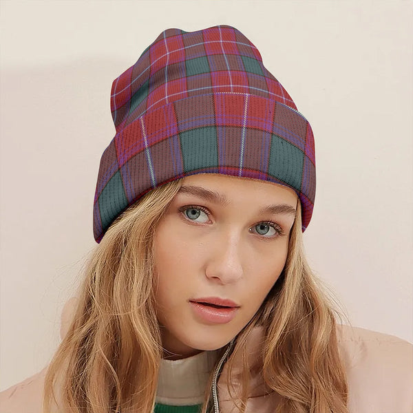 Rattray Weathered Clan Badge Tartan Knitted Beanie