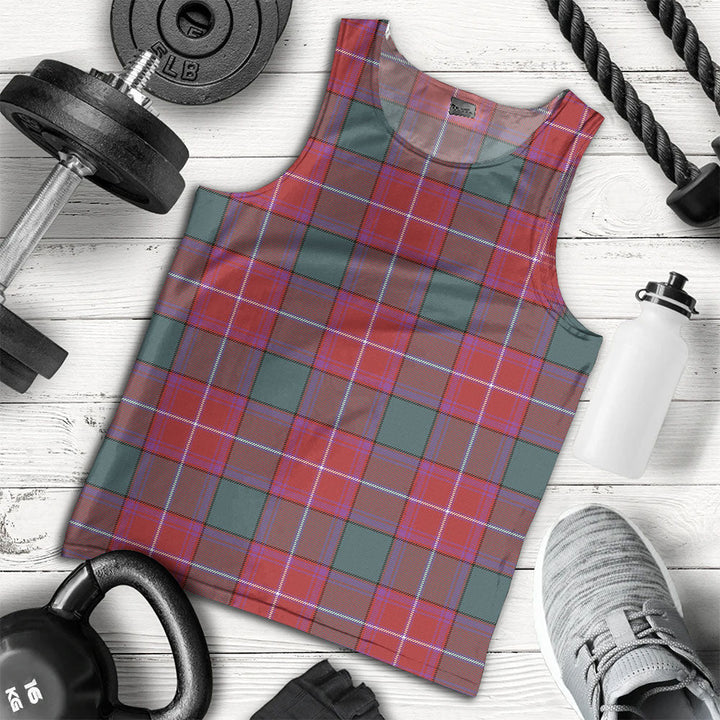 Rattray Weathered Clan Badge Tartan Men Tank Top