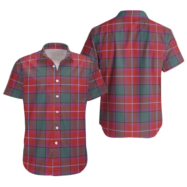 Rattray Weathered Clan Badge Tartan Short Sleeve Shirt