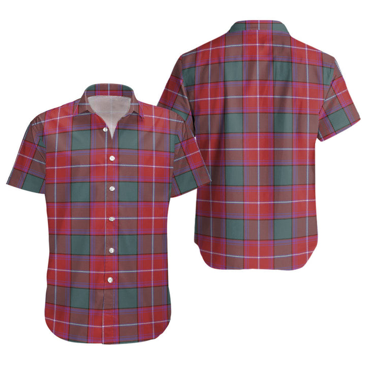 Rattray Weathered Clan Badge Tartan Short Sleeve Shirt