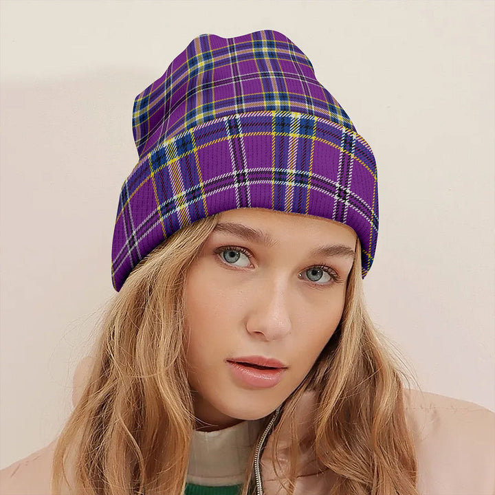 Regan Modern Tartan Knitted Beanie