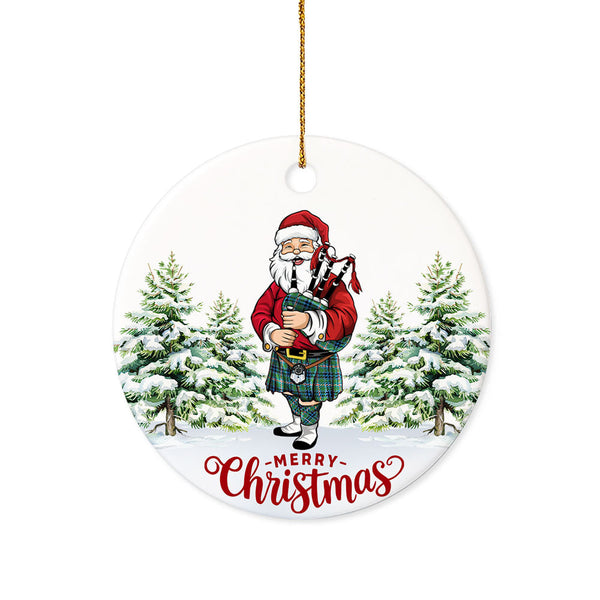 Reid (Mill City) Ancient Tartan Ceramic Ornament Santa