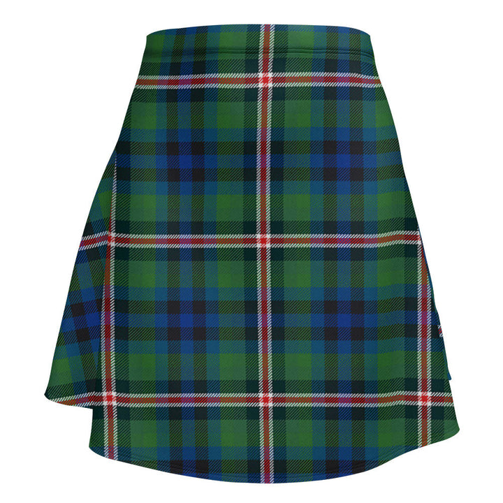 Reid (Mill City) Modern Clan Badge Tartan Flared Skirt