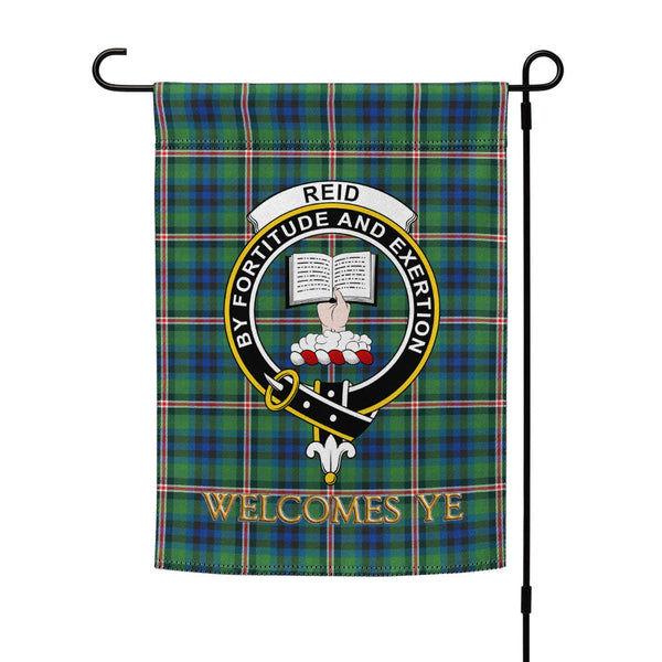 Reid (Mill City) Modern Clan Badge Tartan Garden Flag