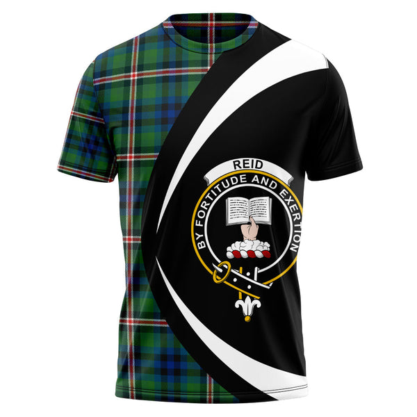 Reid (Mill City) Modern Clan Badge Tartan T-Shirt Circle Style Personalized