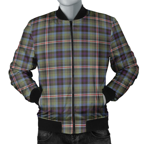 Reid (Mill City) Weathered Clan Badge Tartan Bomber Jacket